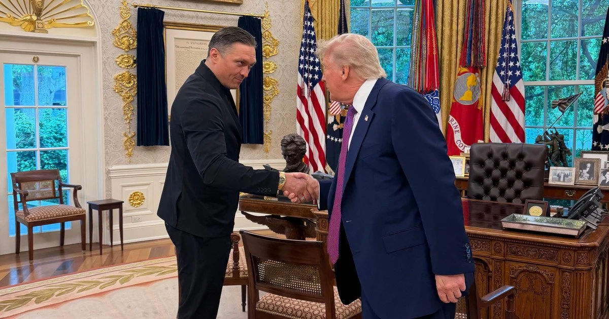 Олександр Усик зустрівся з Дональдом Трампом в Овальному кабінеті