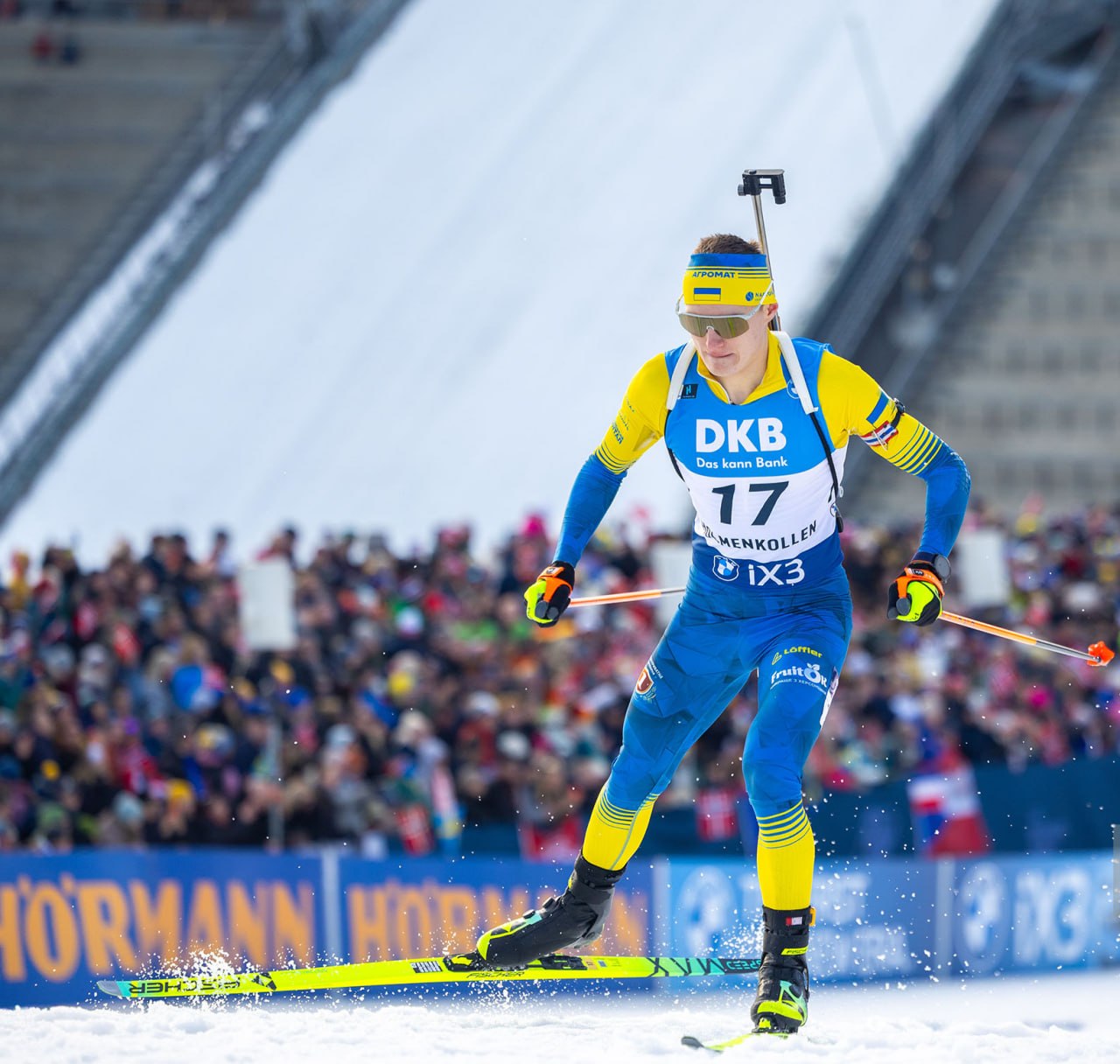 Мандзин занял 22-е место в масс-старте в Холменколлене