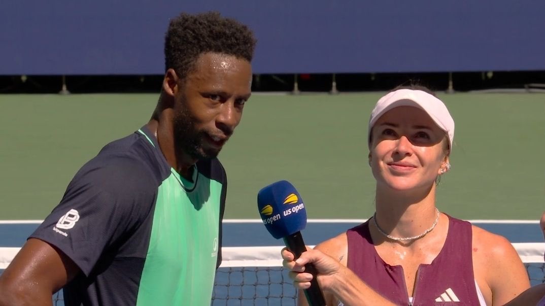Элина Свитолина и Гаэль Монфис победно стартовали в миксте US Open