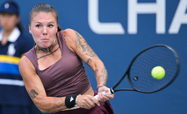 Олейникова впервые победила в основной сетке US Open и вышла во второй круг