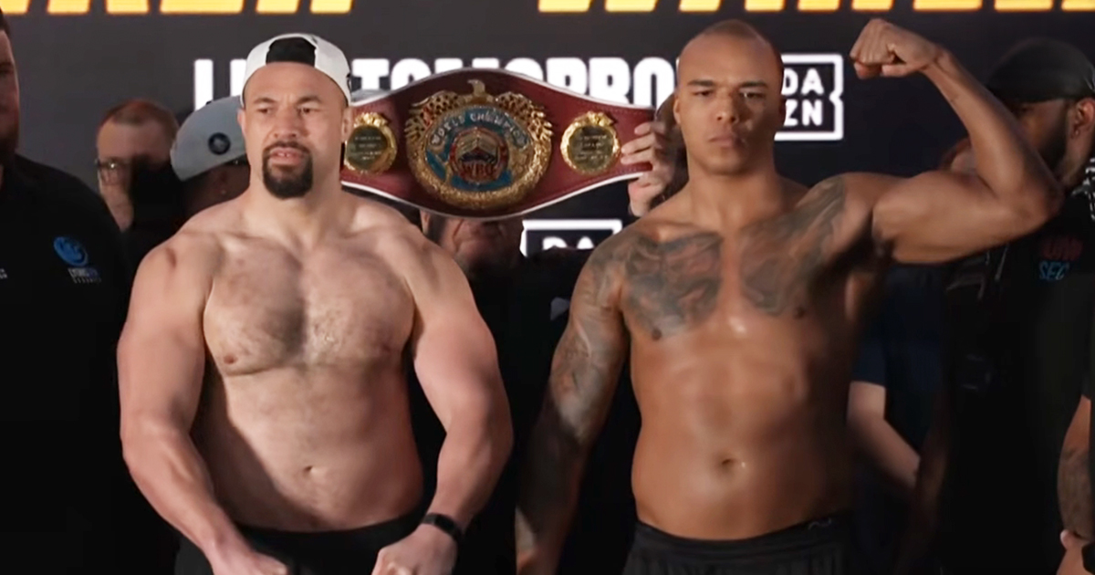 Паркер і Вордлі пройшли зважування перед боєм у Манчестері: різниця у вазі понад 9 кг