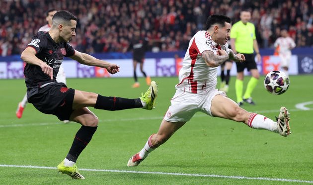 Байер удержал ничью с Олимпиакосом и вышел в 1/8 финала Лиги чемпионов