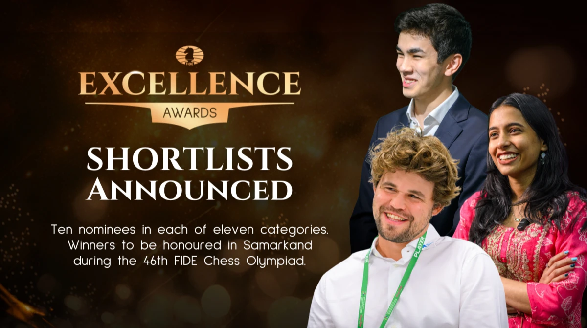 Українські шахісти претендують на першу в історії премію FIDE Excellence Awards