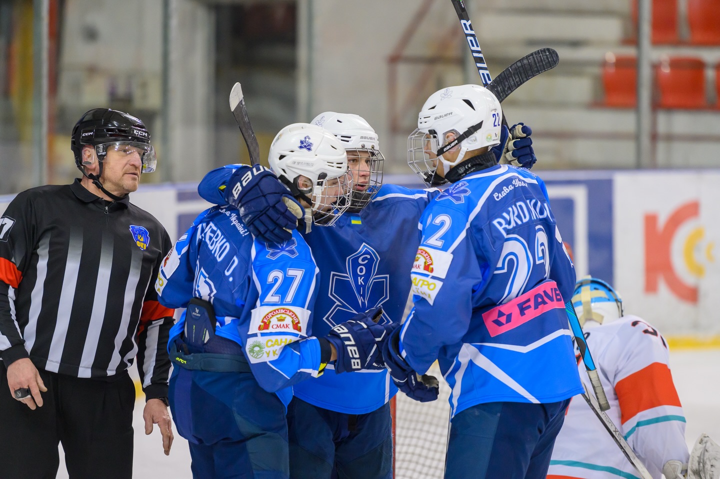 Сокіл розгромив Шторм і одноосібно очолив чемпіонат України з хокею