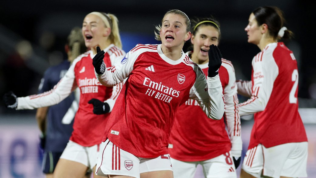 Арсенал в волевом стиле обыграл Реал и одержал вторую победу в женской Лиге чемпионов
