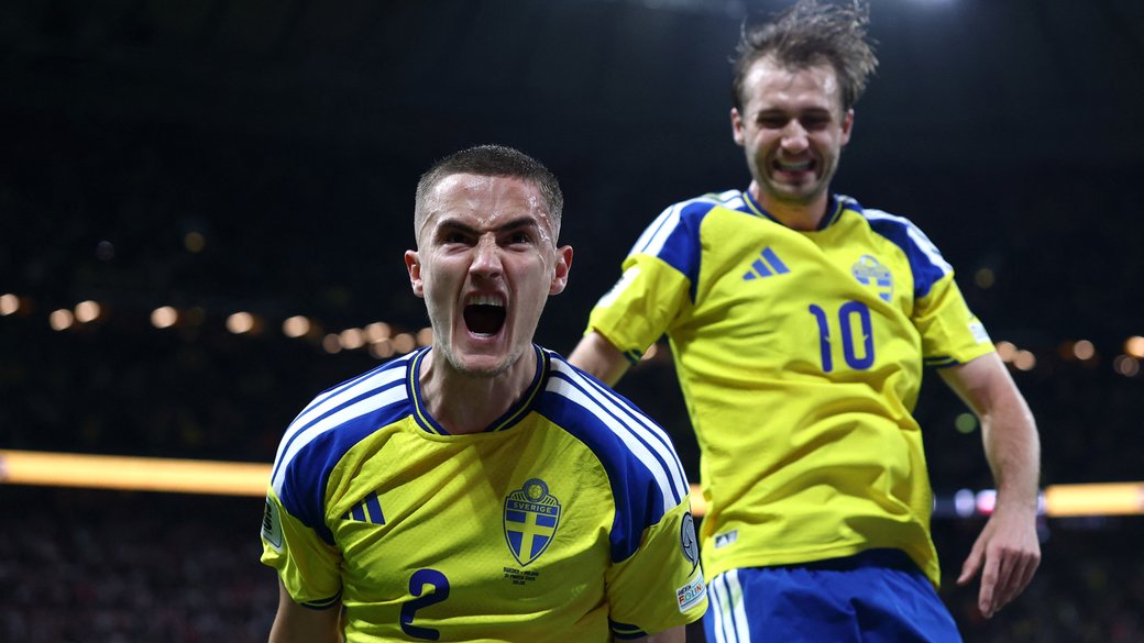 Швеція заробить понад $10 млн за вихід на ЧС-2026 після перемоги над Україною та Польщею