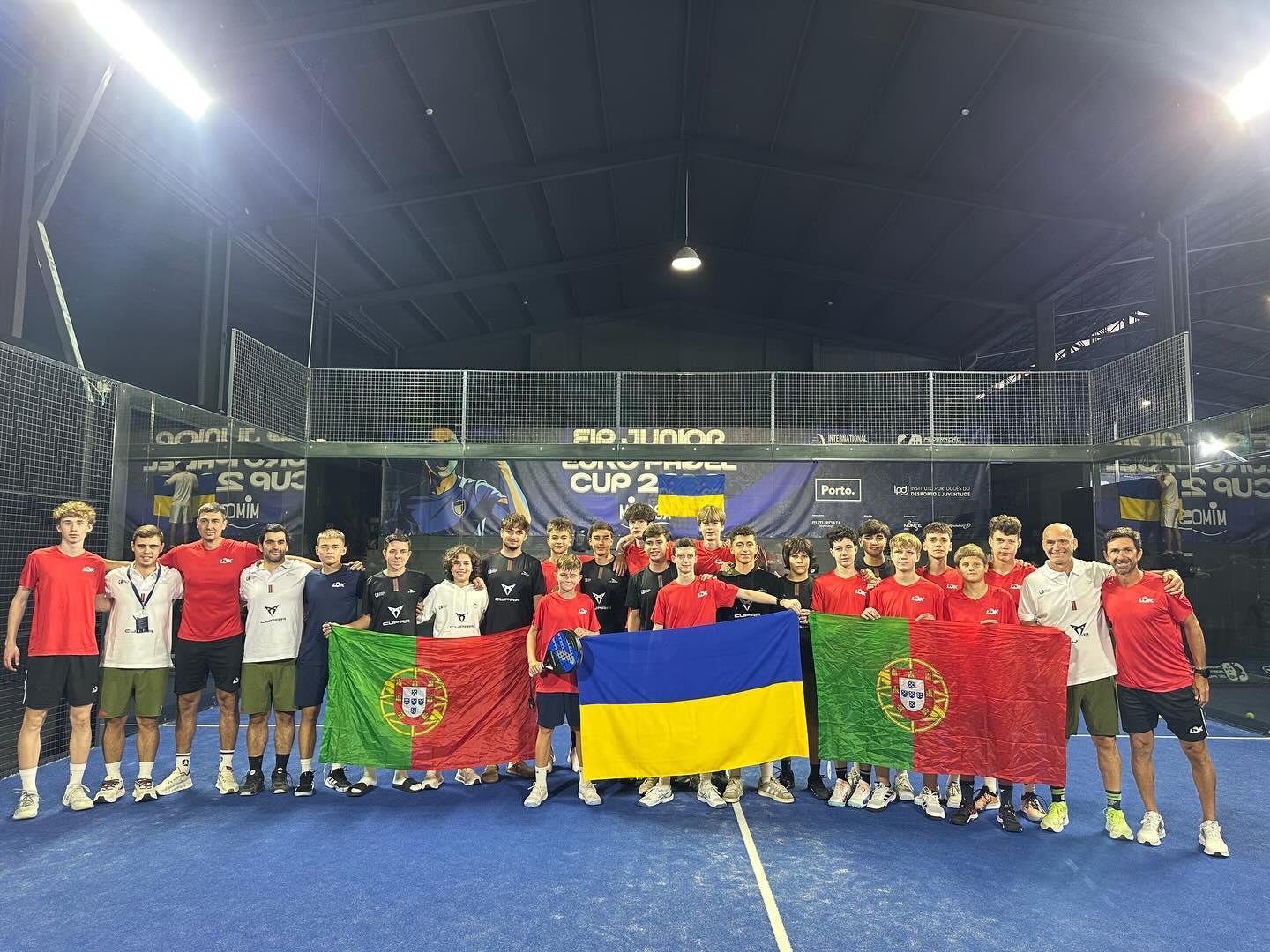 Юніорська збірна України з паделу поступилася Португалії на чемпіонаті Європи