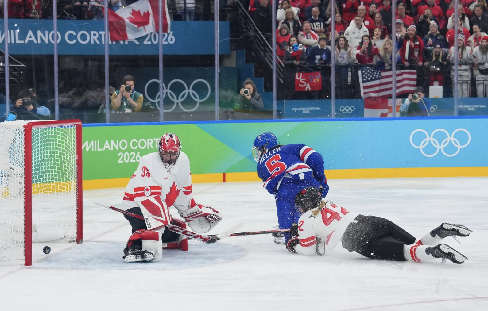 США обыграли Канаду в овертайме и стали олимпийскими чемпионками