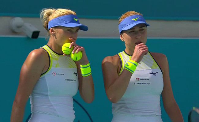 Абу-Даби: сестры Киченок выбыли из турнира после поражения в первом круге