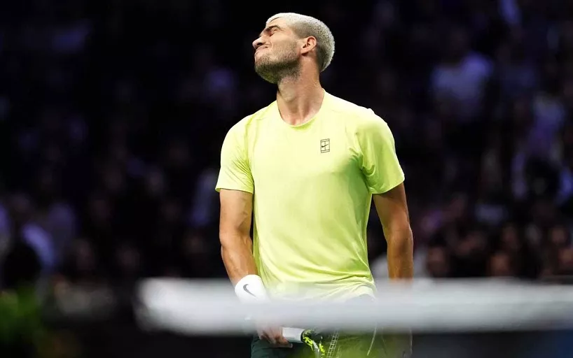 Алькарас ризикує втратити перше місце у рейтингу ATP після поразки в Парижі